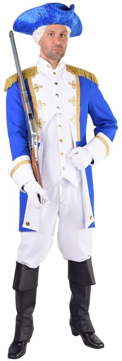 Politie & Detective Kostuum | Garde Officier Koninklijk Paleis Blauw | Man | Extra Small | Carnaval kostuum | Verkleedkleding